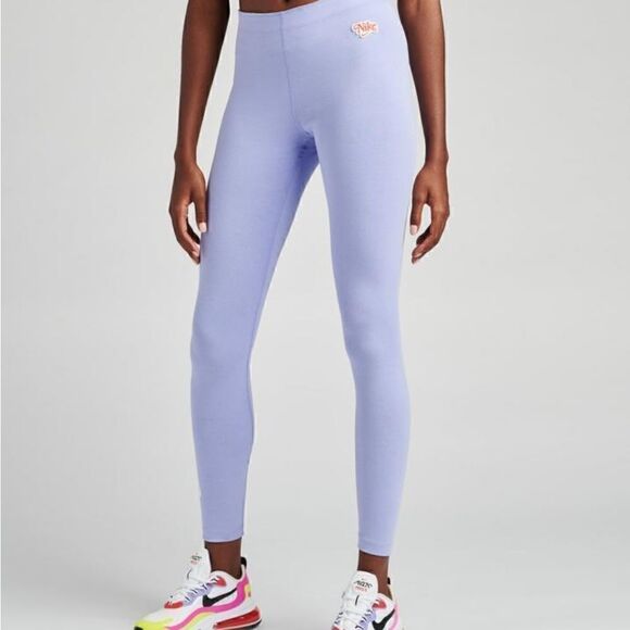 Nike Sportswear NSW Hyper Femme Womens Leggings Compression Pants Small S Purple - Picture 2 of 10